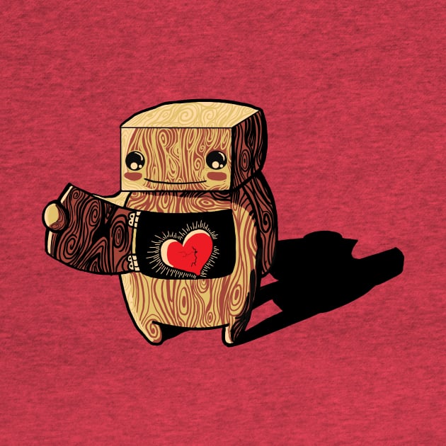 My wooden robot by SmannaTales